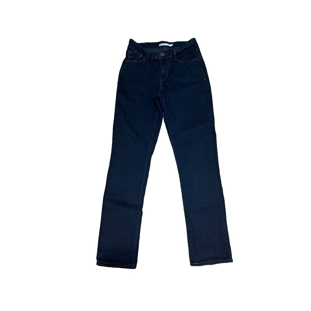 Levi's Classic Mid Rise Skinny Jeans Womens 28 Blue Dark Wash Stretch Denim